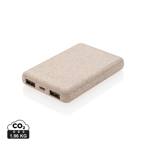 [P322.139] Wheat Straw 5.000 mAh Pocket Powerbank