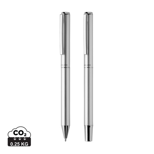 [P611.161] Swiss Peak Cedar RCS certified recycled aluminum pen set