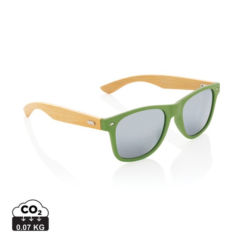 [P453.971] Bamboo and RCS recycled plastic sunglasses