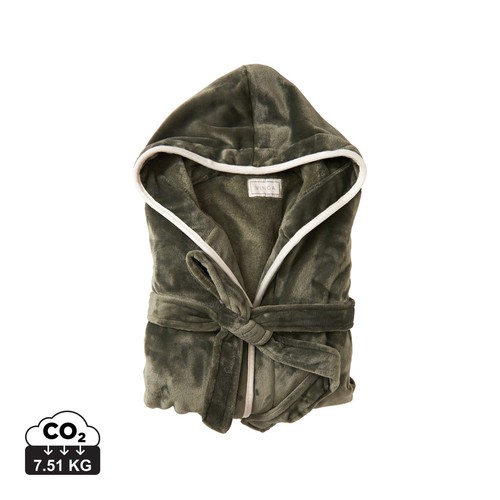 [495030] VINGA Louis luxury plush GRS RPET robe size S-M