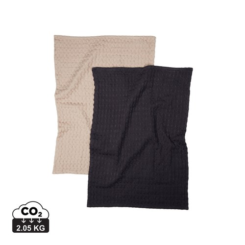 [103220] VINGA Cromer waffle kitchen towel, 2 pcs
