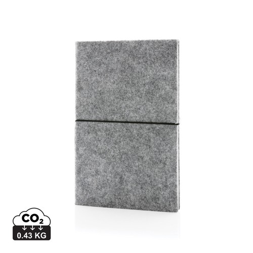 [P774.471] GRS certified recycled felt A5 softcover notebook