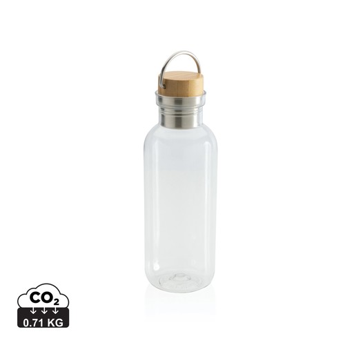 [P433.260] RCS RPET bottle with bamboo lid and handle
