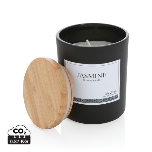 [P262.943] Ukiyo deluxe scented candle with bamboo lid