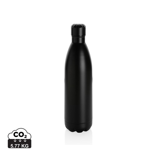 [P436.913] Solid colour vacuum stainless steel bottle 1L
