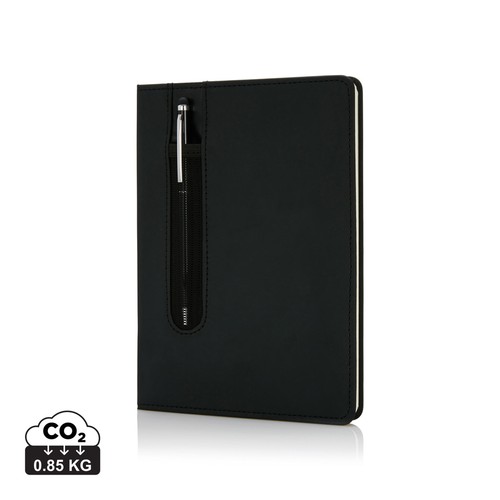 [P773.315] Standard hardcover PU A5 notebook with stylus pen