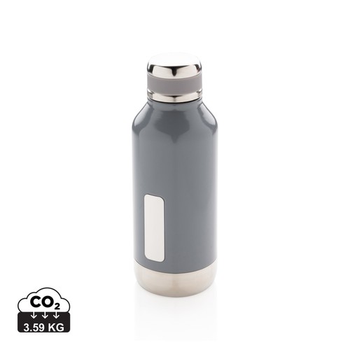 [P436.671] Leak proof vacuum bottle with logo plate