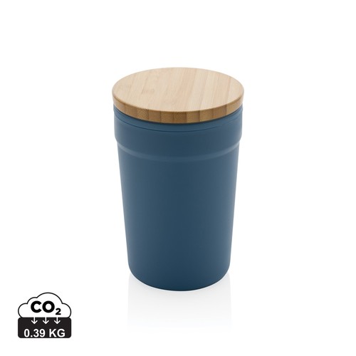 [P433.291] GRS certified recycled PP mug with bamboo lid
