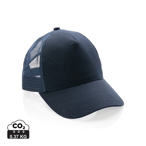 [P453.351] Impact AWARE™ Brushed rcotton 5 panel trucker cap 190gr
