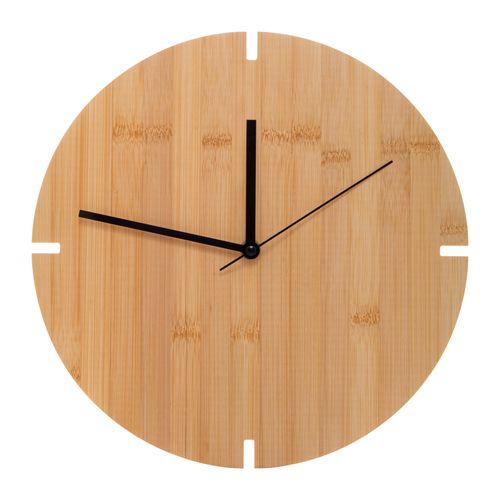 [AP800758] Bamboo Wall Clock Tokei